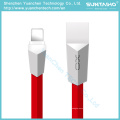 TPU flach Rhombic Design Lade Micro USB Cord Daten Sync Lightning Kabel für iPhone Android Phone